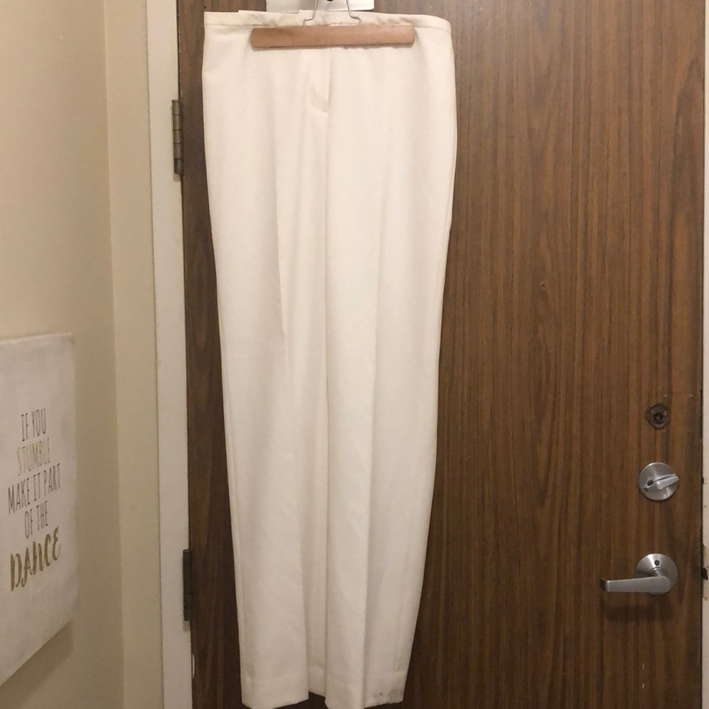 Ivory Calvin Klein Dress Pants